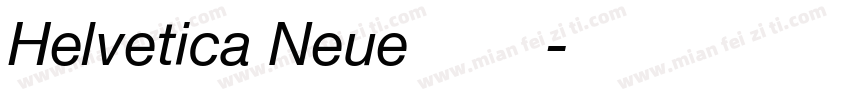 Helvetica Neue 粗體字体转换